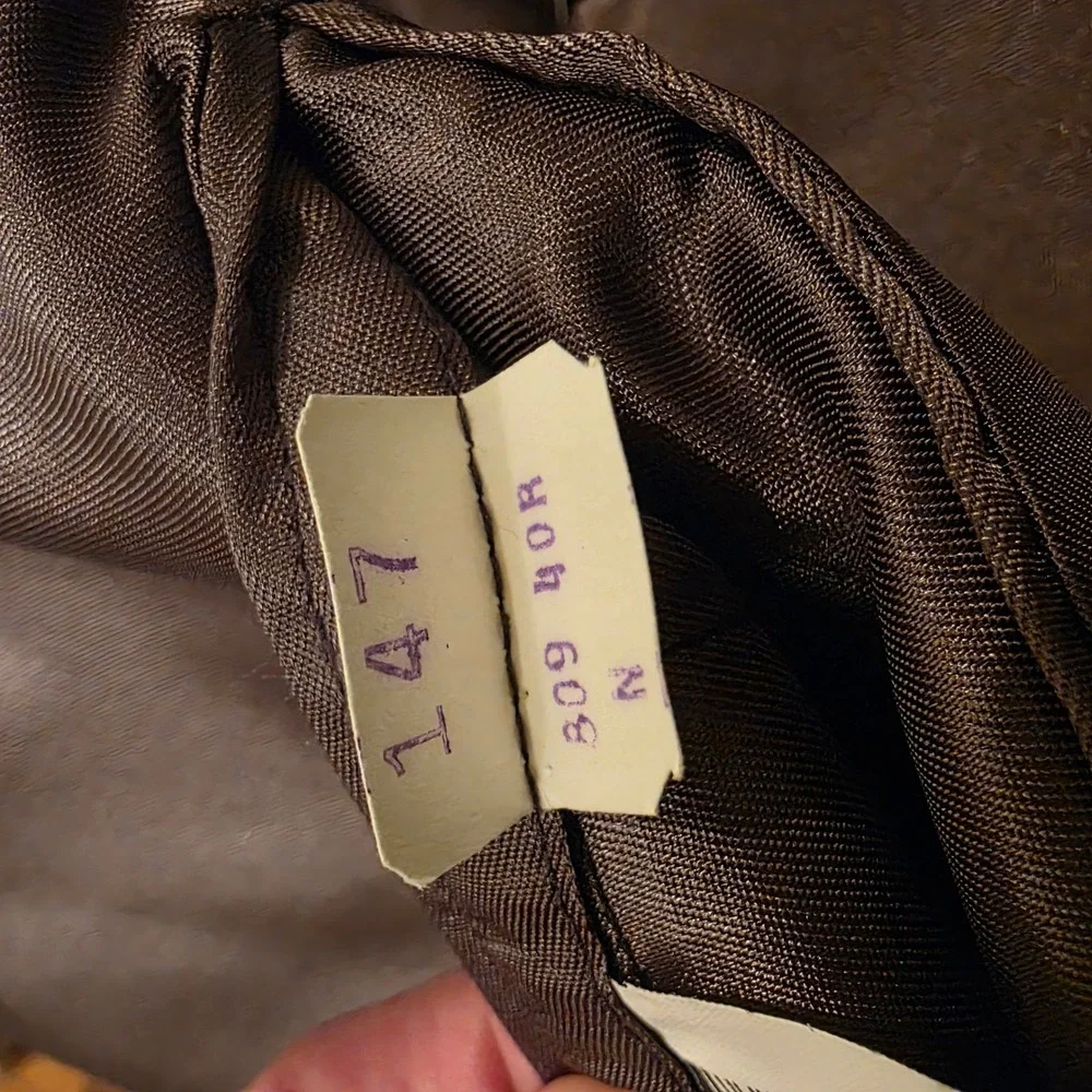Christian Dior Monsieur Vintage Brown Wool Double Breasted Blazer 40R Windowpane